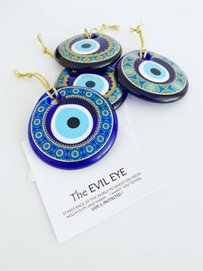 Evil Eye Bead, 7cm, Unique Evil Eye Bead, Hand painted Evil Eye, Wedding Favors for Guests