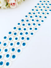 5 to 100 pcs Oval Evil Eye Beads, Mother of Pearl Shell Beads, BULK Beads for Bracelet