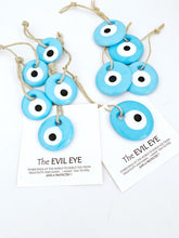 Evil Eye Beads with Card, Personalized Wedding Favor, Handmade Turquoise Bead