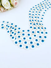 5 to 100 pcs Oval Evil Eye Beads, Mother of Pearl Shell Beads, BULK Beads for Bracelet