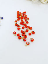 1 to 5 pcs, Tiny Glass Evil Eye Beads, Evil Eye Jewelry DIY Supply, Handmade Murano Bead