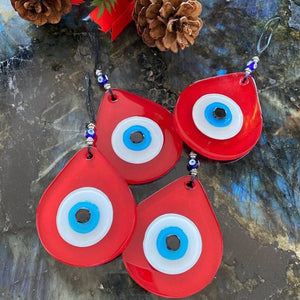 Red Evil Eye Bead, Christmas Tree Decorations, Christmas Ornaments, Tree Topper