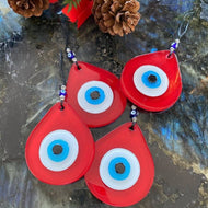 Red Evil Eye Bead, Christmas Tree Decorations, Christmas Ornaments, Tree Topper