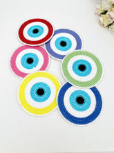 Evil Eye Coaster, Set of 4, Lucky Evil Eye Home Accessories