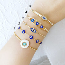 Bracelet for Women, Evil Eye Bracelet Cuff, Blue Evil Eye Bracelet, Greek Evil Eye