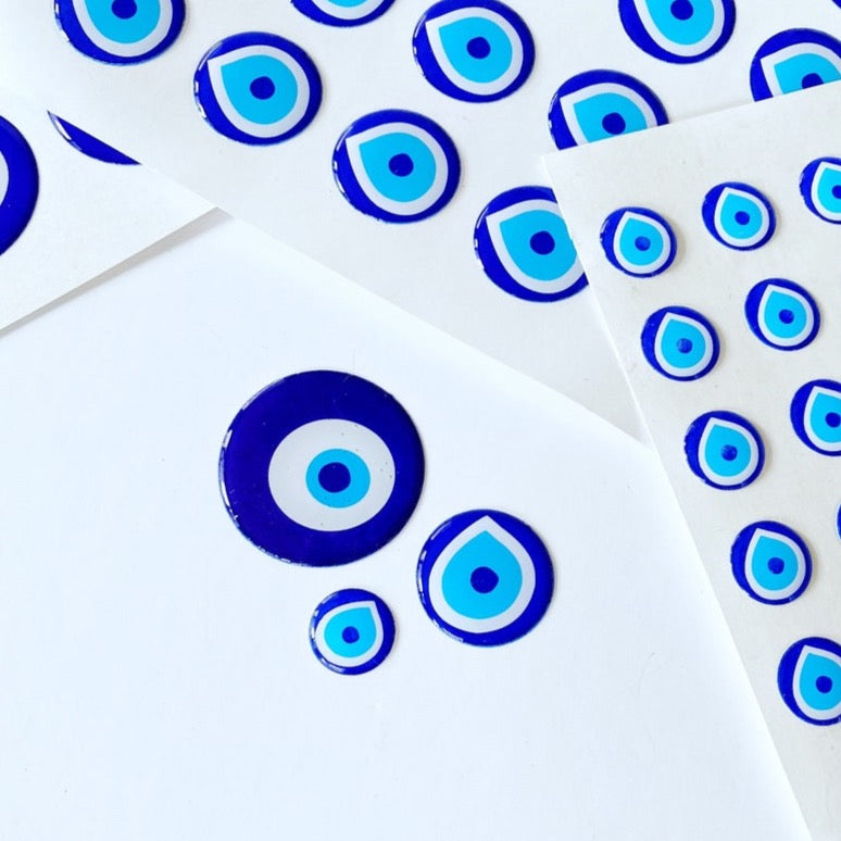 Evil Eye Sticker, Planner Sticker, Sticker Sheet at Various Sizes, Embossed