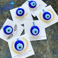Greek Evil Eye Wedding Favors, Personalized Wedding Favors for Guests, Customize Cards