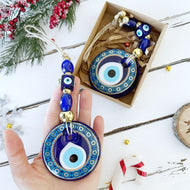 Blue Evil Eye Bead, Christmas Gift Ideas, Christmas Ornaments, Greek Evil Eye