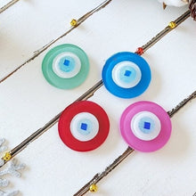 Handmade Evil Eye Magnet, Glass Greek Evil Eye Bead, Fridge Magnet