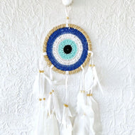 Authentic Dream Catcher, Evil Eye Protection Dreamcatcher, Boho Spiritual - Evileyefavor