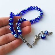 Blue Evil Eye Glass Komboloi - Evileyefavor