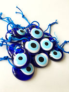 evil eye bead - 3.5cm - 5pcs - evil eye charm - large evil eye - turkish evil eye - Evileyefavor