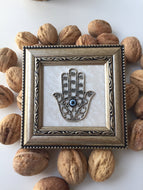 Hamsa Evil Eye Wall Hanging, Hamsa Frame Wall Decor - Evileyefavor
