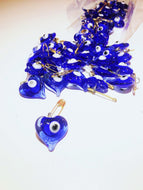 SALE 50 pcs Glass wedding favors evil eye -unique wedding favors - tiny evil eye safety pins - wedding favor - evil eye bead - nazar boncuk - Evileyefavor