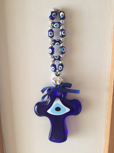 Cross Evil Eye Wall Decor - Evileyefavor