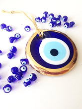 gold evil eye bead - 10cm - evil eye wall hanging - evil eye charm - large evil eye - turkish evil eye - nazar boncuk - evil eye decor - Evileyefavor