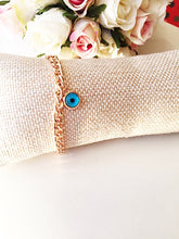 Evil Eye Chain Bracelet, Rose Gold Jewelry - Evileyefavor
