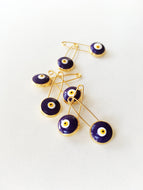 5 pcs  - Evil eye safety pin, blue evil eye stroller pin, safety pins, evil eye stroller - Evileyefavor