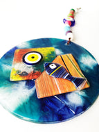 Mosaic Glass Evil Eye Wall Hanging - Evileyefavor