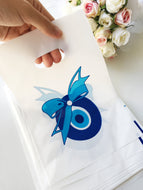 100 pcs evil eye bag - evil eye gidt bag - evil eye coin bag - evil eye purse - Evileyefavor