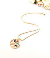 Evil eye necklace, tree of life necklace, gold evil eye necklace, colorful tree of life necklace - Evileyefavor