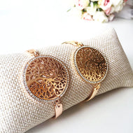 Tree of life bracelet, Rose Gold Bracelet, Elegant Family Bracelet - Evileyefavor
