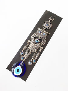 Owl Evil Eye Wall Hanging - Evileyefavor