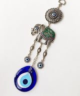Lucky Elephant Evil Eye Wall Hanging - Evileyefavor