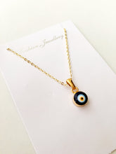 Evil eye choker necklace, gold evil eye necklace, blue evil eye necklace - Evileyefavor