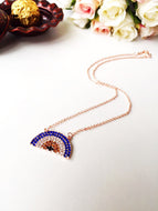 Evil Eye Necklace - Rose Gold Evil eye Jewelry - Zirconia evil eye necklace - Evileyefavor