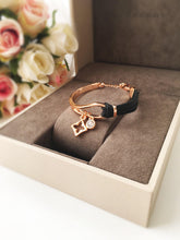 Rose Gold Leather Bracelet, Clover Charm Bracelet - Evileyefavor