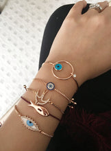 Elegant Evil Eye Bracelet, Rose Gold Jewelry - Evileyefavor