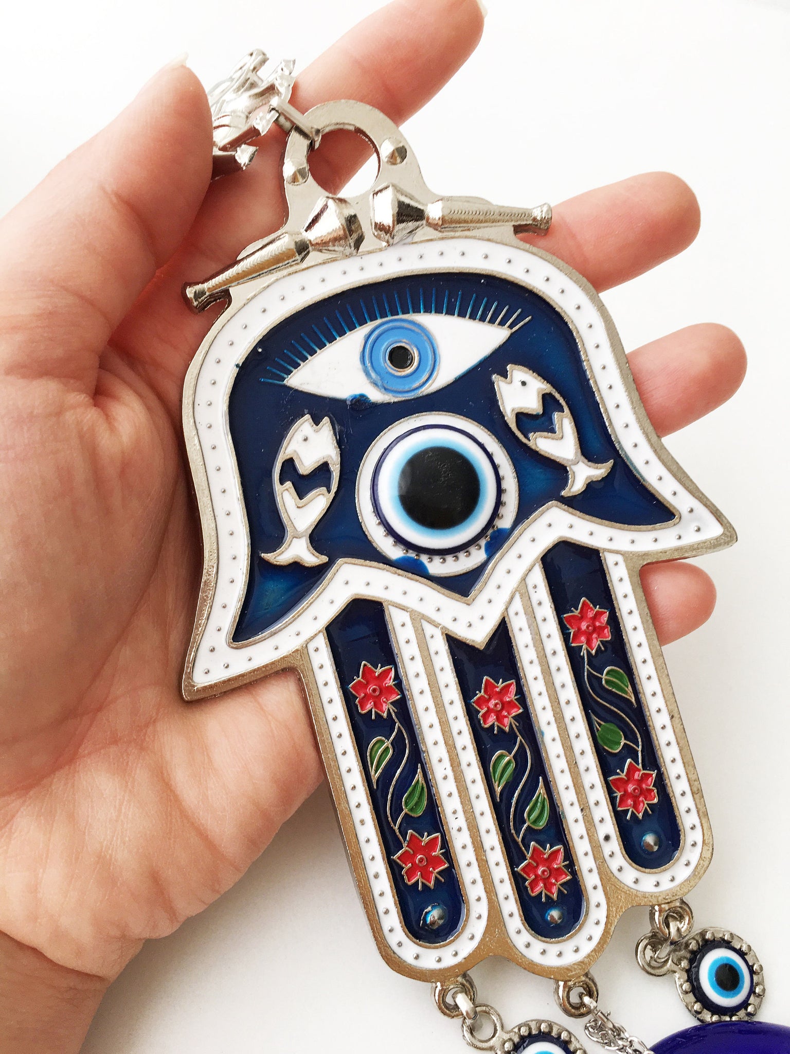 Evileyefavor Evil Eye Owl Keychain