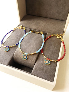 Seed Beads Bracelet, Miyuki Evil Eye Bracelet - Evileyefavor