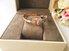 Rose Gold Bracelet, Leather Bracelet, Cubic Zircon Bracelet - Evileyefavor