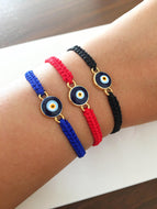 Evil Eye Jewelry, Macrame Evil Eye Bracelet - Evileyefavor
