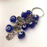 Hamsa keychain, hamsa evil eye keychain, yoga keychain - Evileyefavor