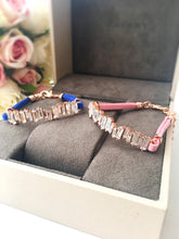 Cz Baguette Bracelet, Rose Gold Leather Bracelet - Evileyefavor