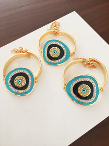 Turquoise Evil Eye Bracelet, Stylish Zircon Evil Eye Bracelet - Evileyefavor