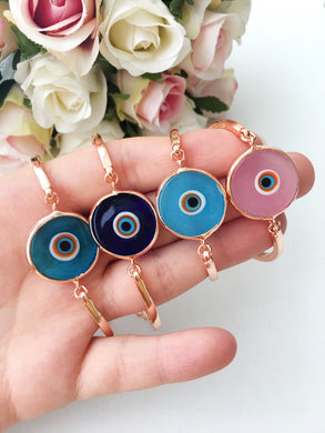 Murano Evil Eye Charm Bracelets, Ojo turco - Evileyefavor