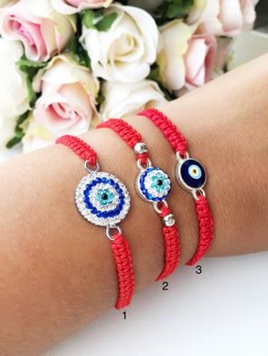 Red Evil Eye Bracelet - Evileyefavor