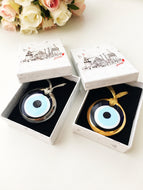 Christmas gift ideas, blue evil eye charm, christmas gifts, wedding favors, evil eye beads - Evileyefavor