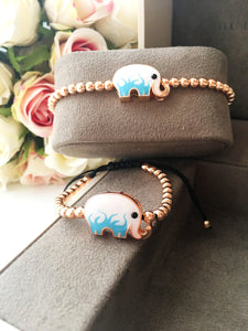 Good Luck Bracelet, Adjustable Bracelet, Elephant Bracelet - Evileyefavor