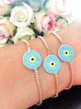 Pink Murano Bracelet, Evil Eye Bracelet, Greek Jewelry - Evileyefavor