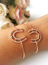 Lucky Horseshoe Bracelet, Rose Gold Star Bracelet - Evileyefavor