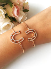 Lucky Horseshoe Bracelet, Rose Gold Star Bracelet - Evileyefavor