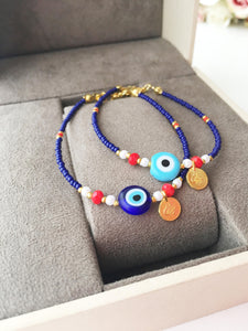 Evil Eye Bracelet, Seed Beads Bracelet - Evileyefavor