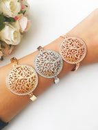 Tree of Life Bracelet, Elegant Charm Bracelet Rose Gold Silver - Evileyefavor
