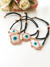Evil Eye Jewelry, Mother of Pearl Bracelet, Adjustable Bracelet - Evileyefavor