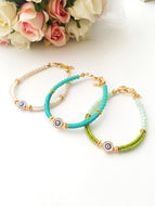 Evil Eye Miyuki Bracelet, Seed Beads Bracelet - Evileyefavor